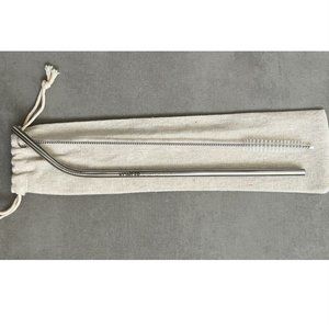 NEW Aluminum Straw, Cleaner, And Bag